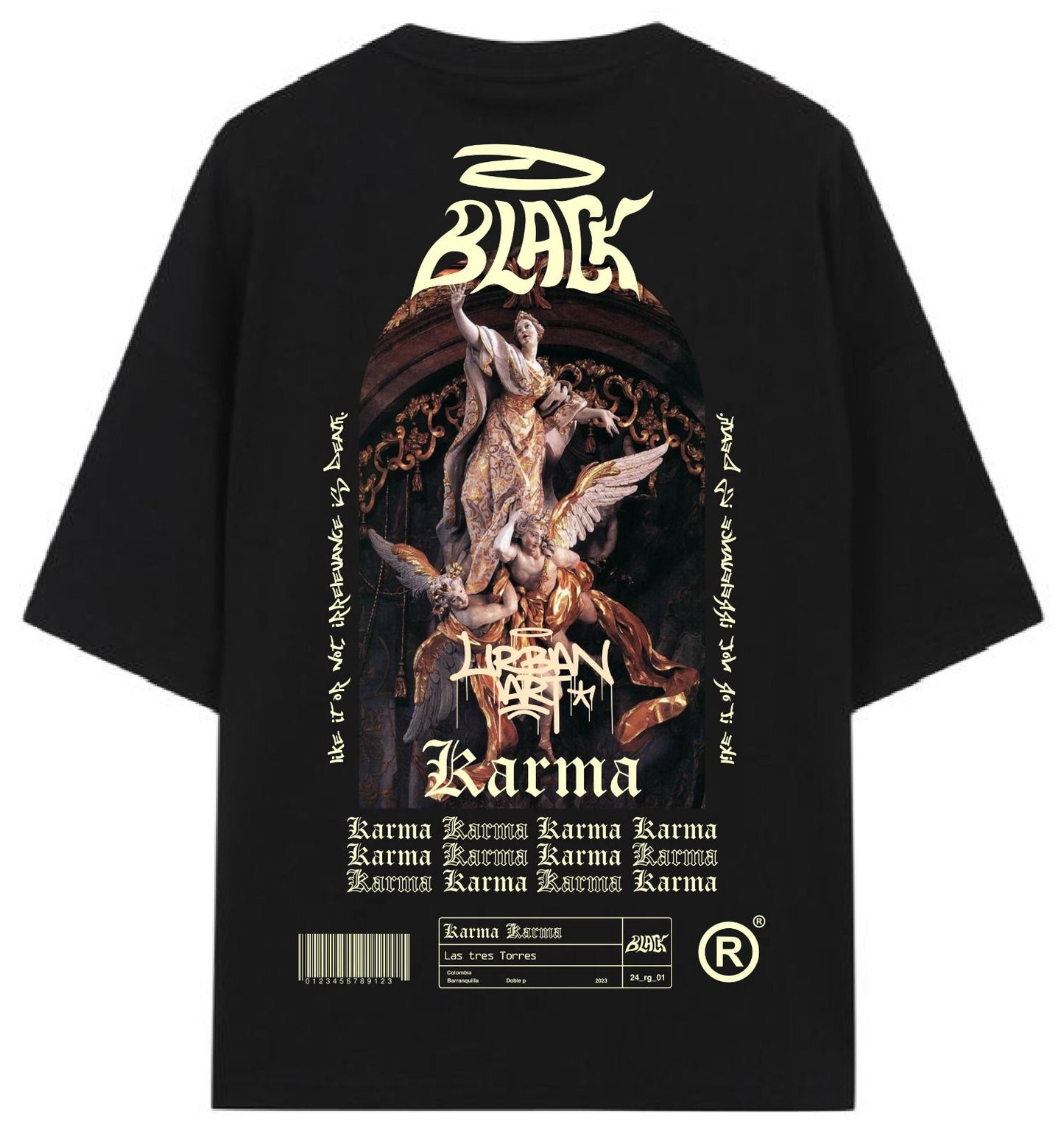CAMISA BLACK OVERSIZE - KARMA